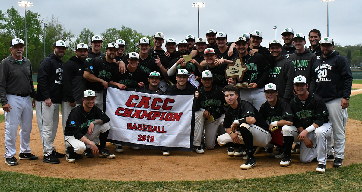 Wildcats Roar to 2 Wins on Sunday over Felician as Wilmington Captures 2018 CACC Baseball Championship