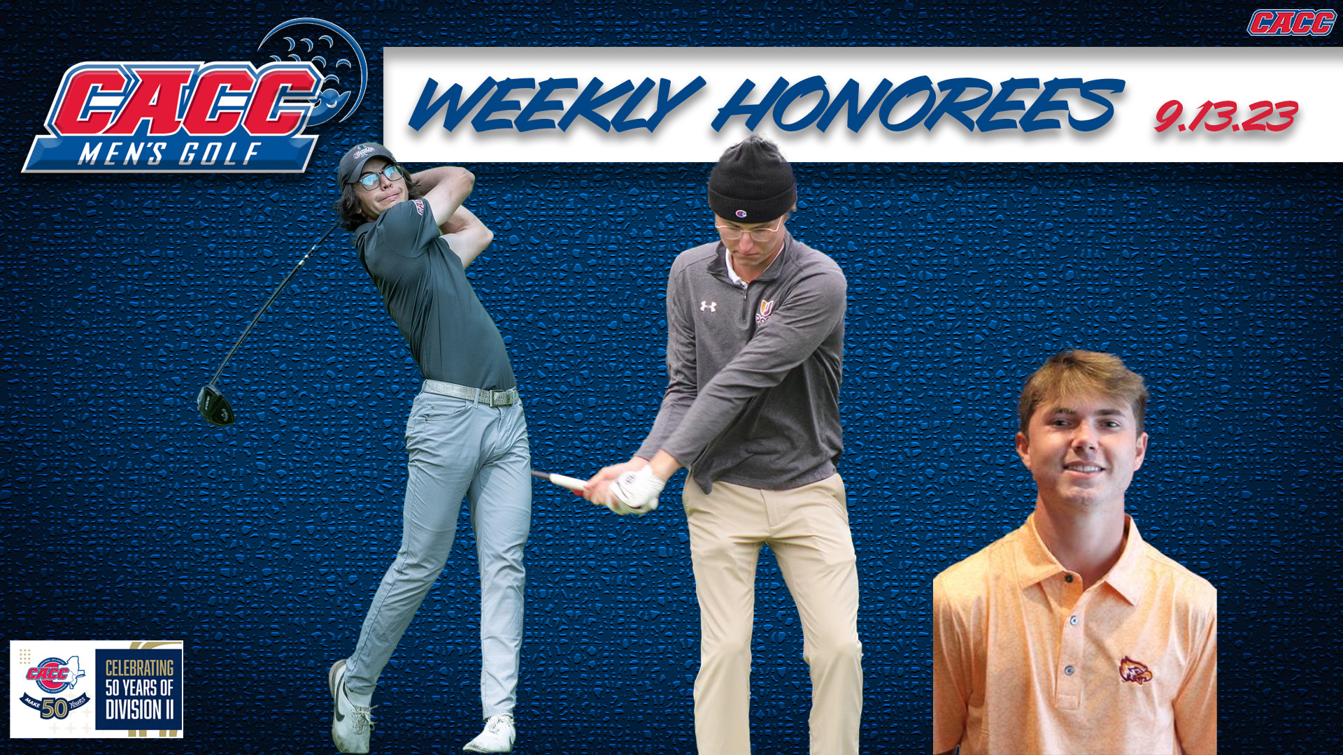 CACC Men's Golf Weekly Honorees (9-13-23)