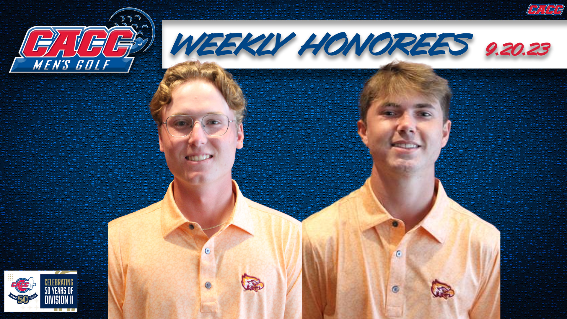 CACC Men's Golf Weekly Honorees (9-20-23)