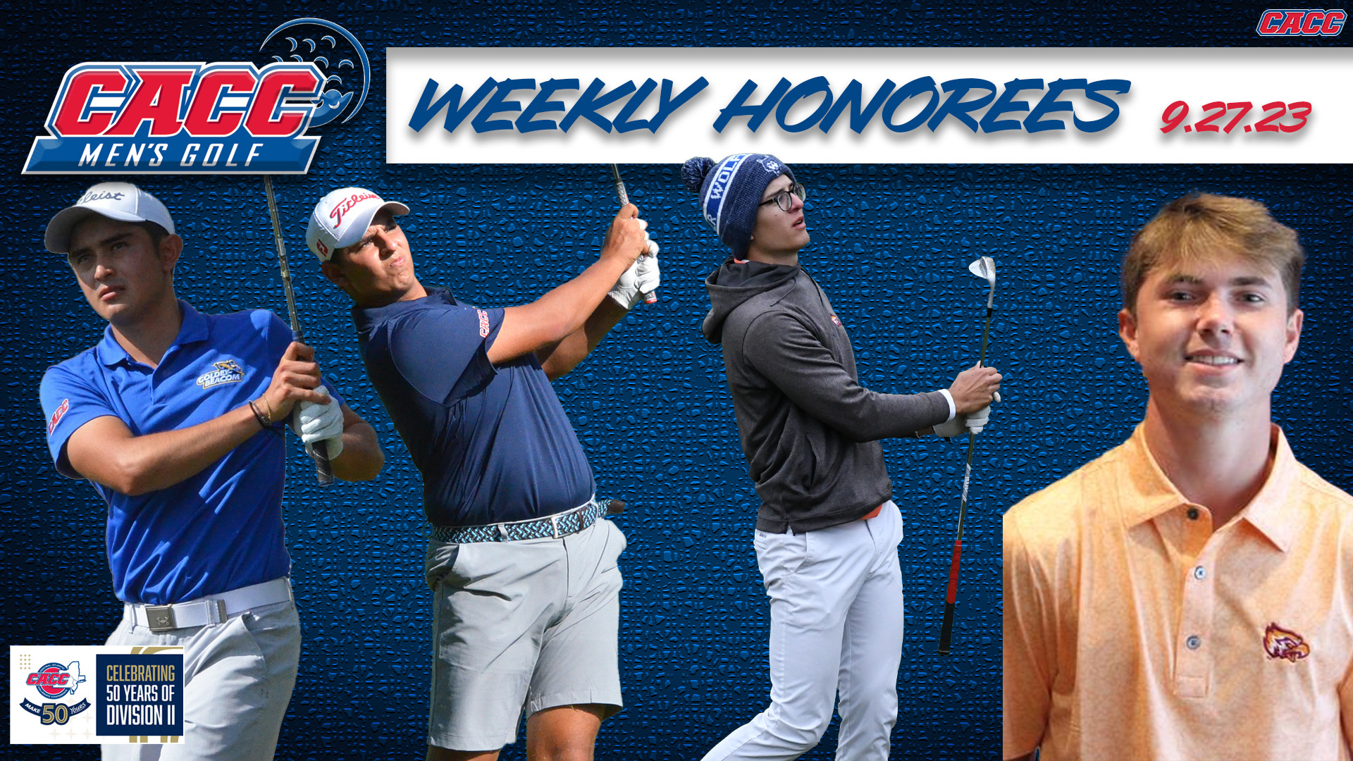 CACC Men's Golf Weekly Honorees (9-27-23)