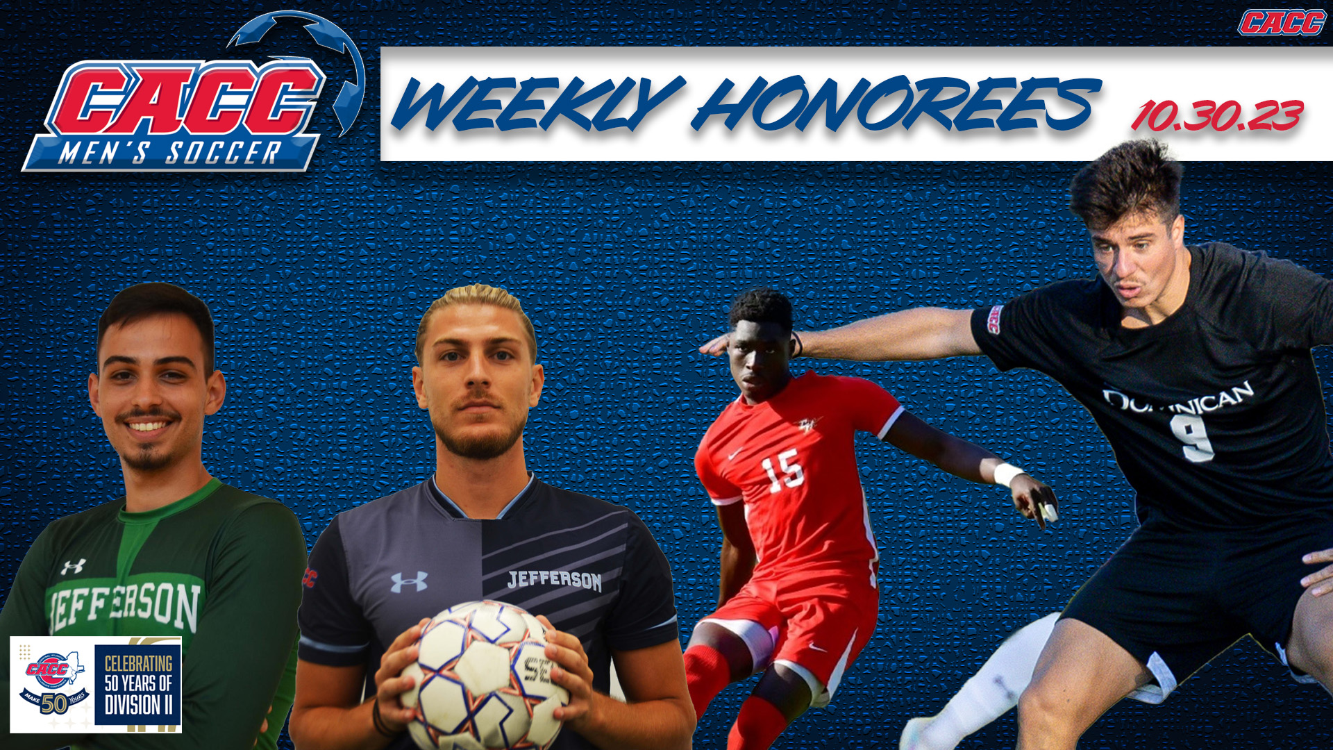 CACC Men's Soccer Weekly Honorees (10-30-23)