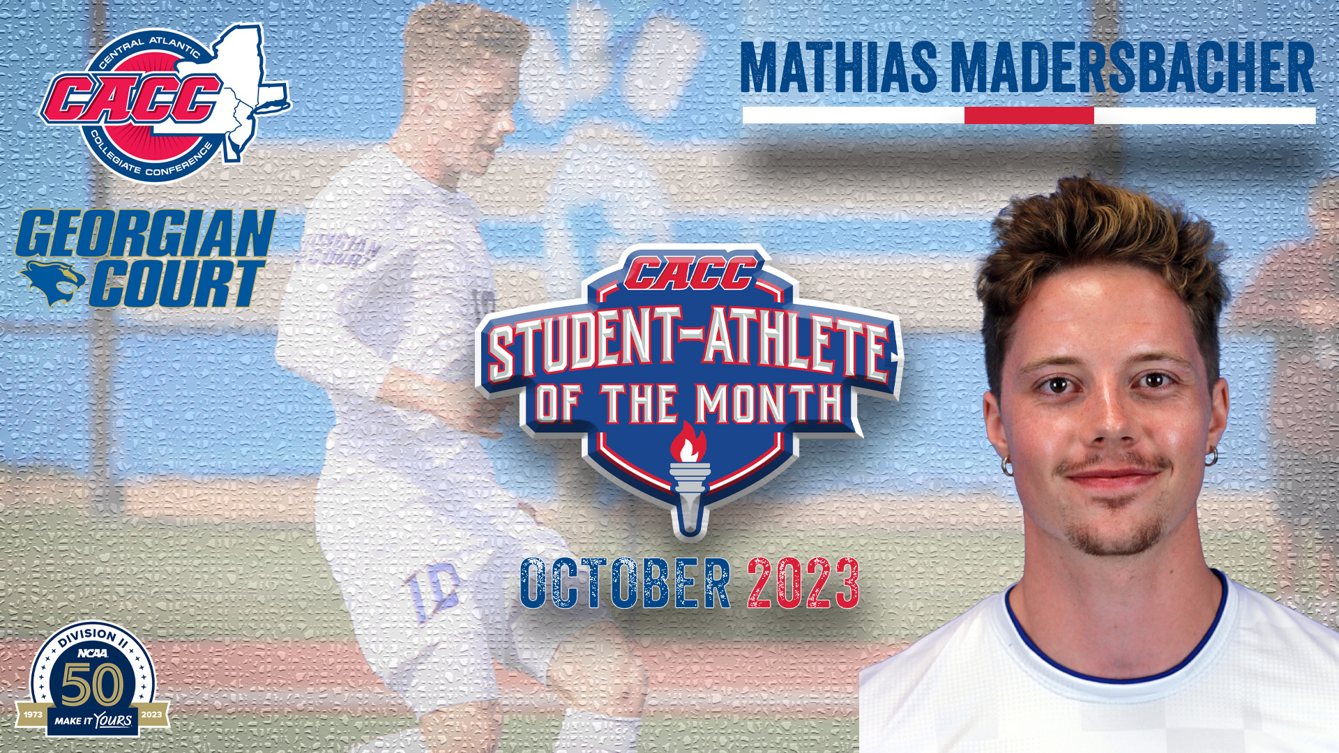 GCU's Mathias Madersbacher Named CACC S-A of the Month for October