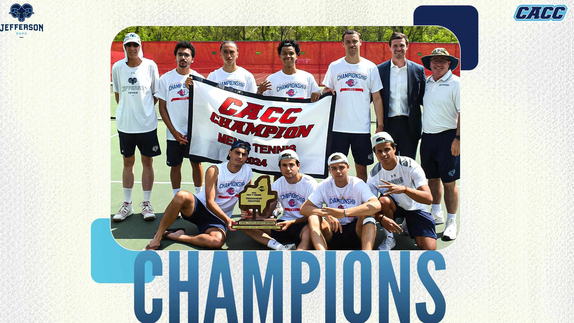 Jefferson Claims 2024 CACC Men's Tennis Division Championship