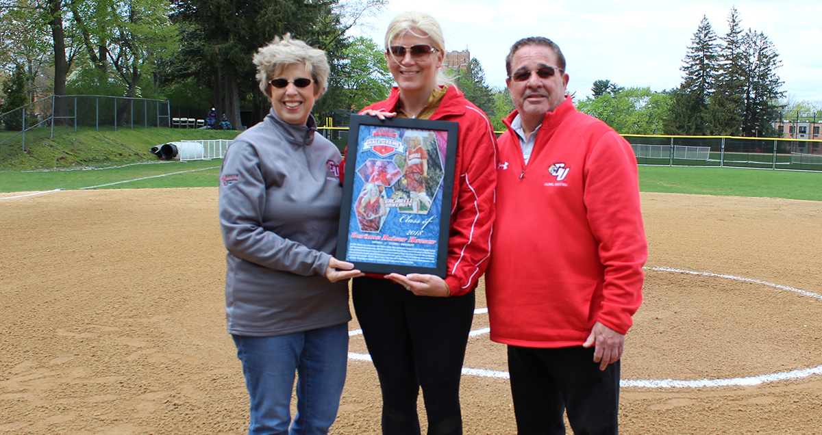 Former Caldwell Softball Great Corinne Reiser Houser Recognized as Member of CACC Hall of Fame