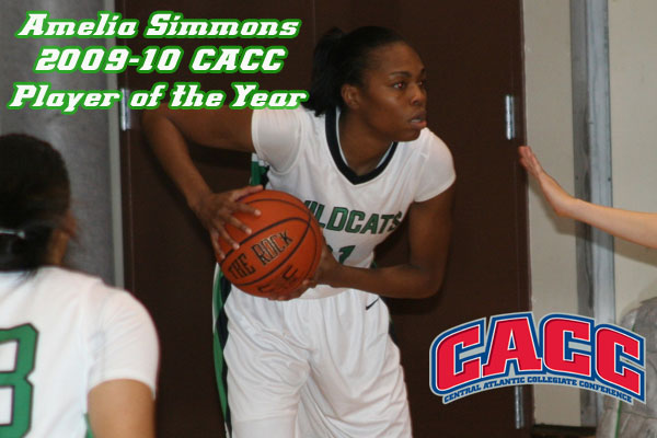 WILMINGTON'S SIMMONS CHOSEN CACC PLAYER OF THE YEAR FOR WOMEN'S BASKETBALL