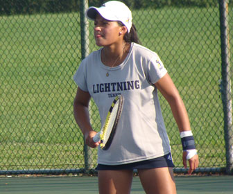 GOLDEY-BEACOM'S PUENTES SELECTED CACC  WOMEN'S TENNIS PLAYER AND ROOKIE OF THE YEAR