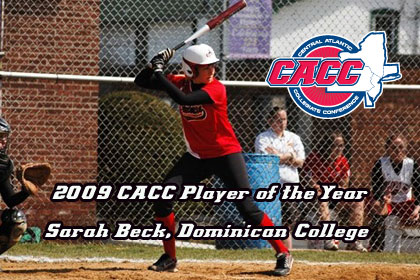 SARAH BECK VOTED CACC SOFTBALL PLAYER OF THE YEAR