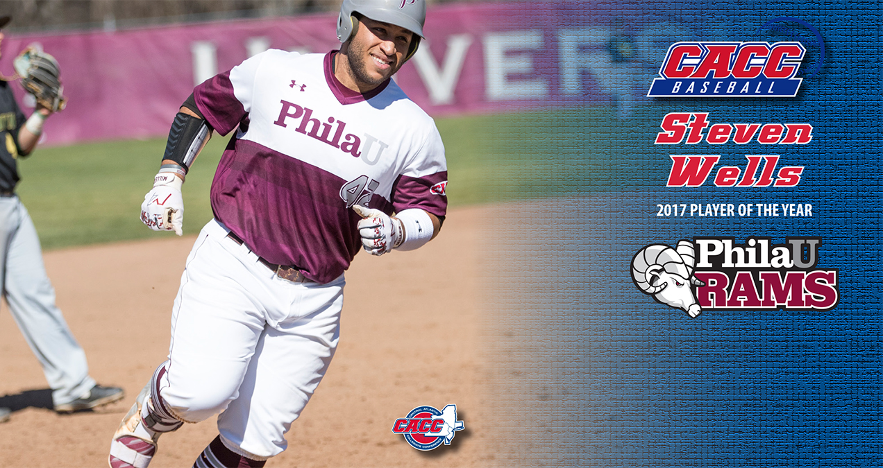 PhilaU's Steven Wells Named 2017 CACC Baseball Player of the Year; All-CACC Teams Announced