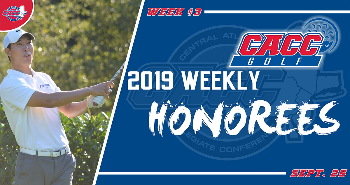 CACC Men's Golf Weekly Honorees (Sept. 25)