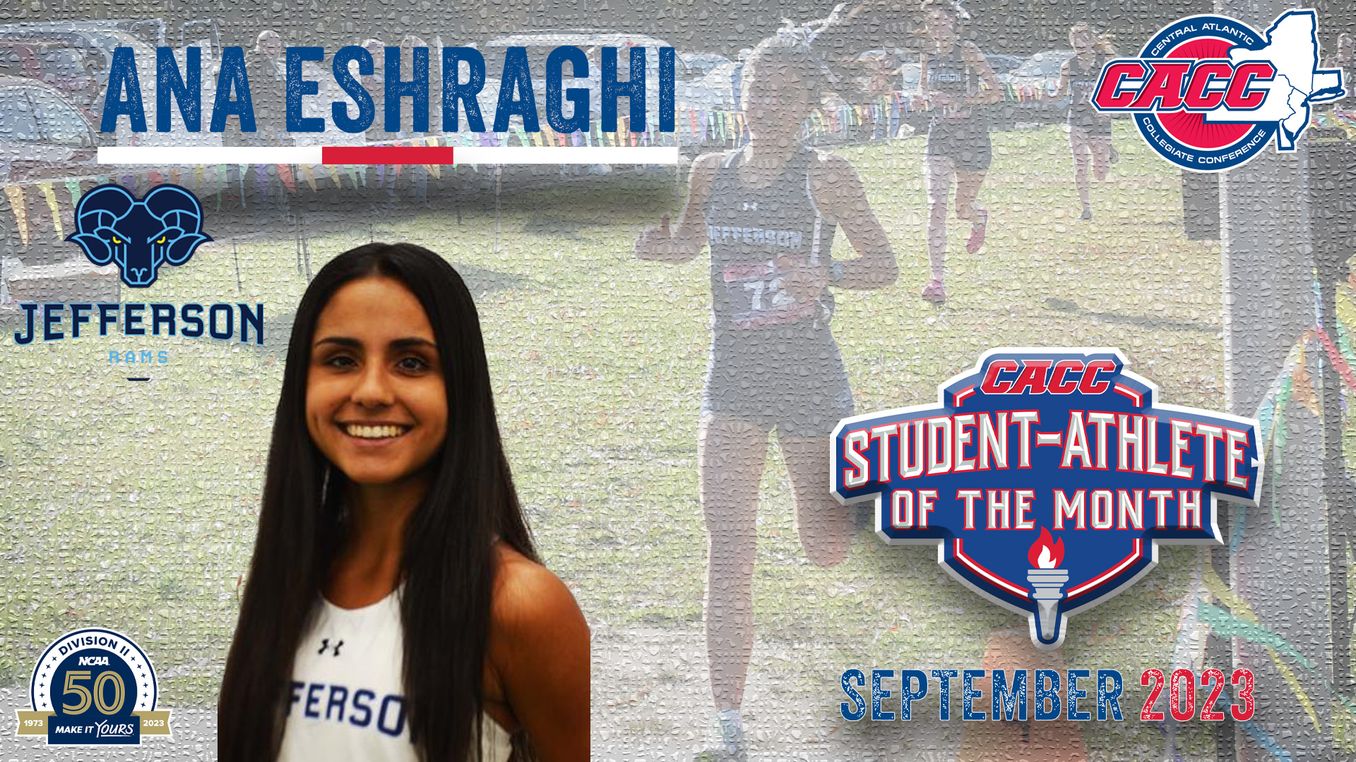 Jefferson's Ana Eshraghi Named CACC S-A of the Month for September