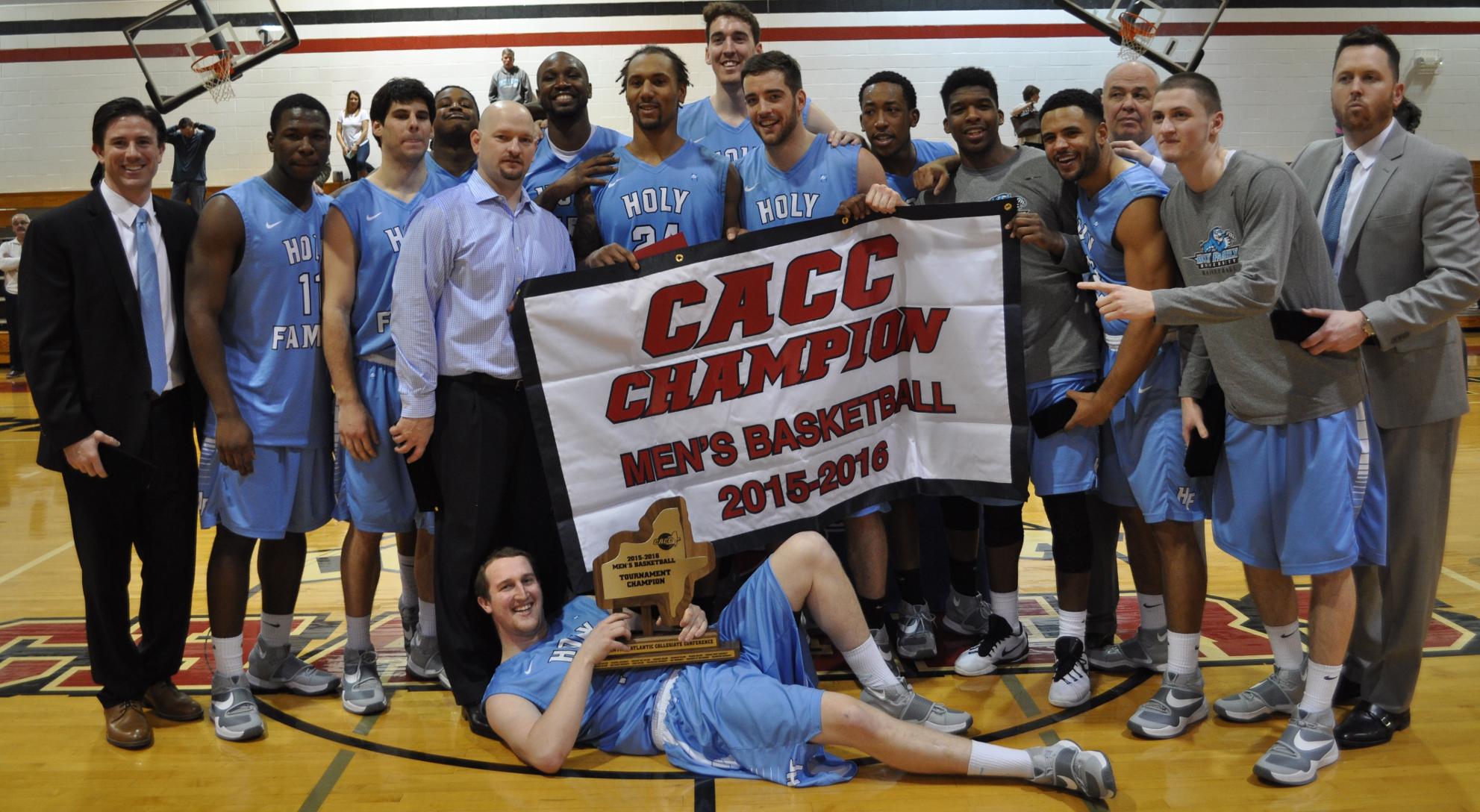 Holy Family Men's Basketball Captures CACC Title with an Impressive Victory