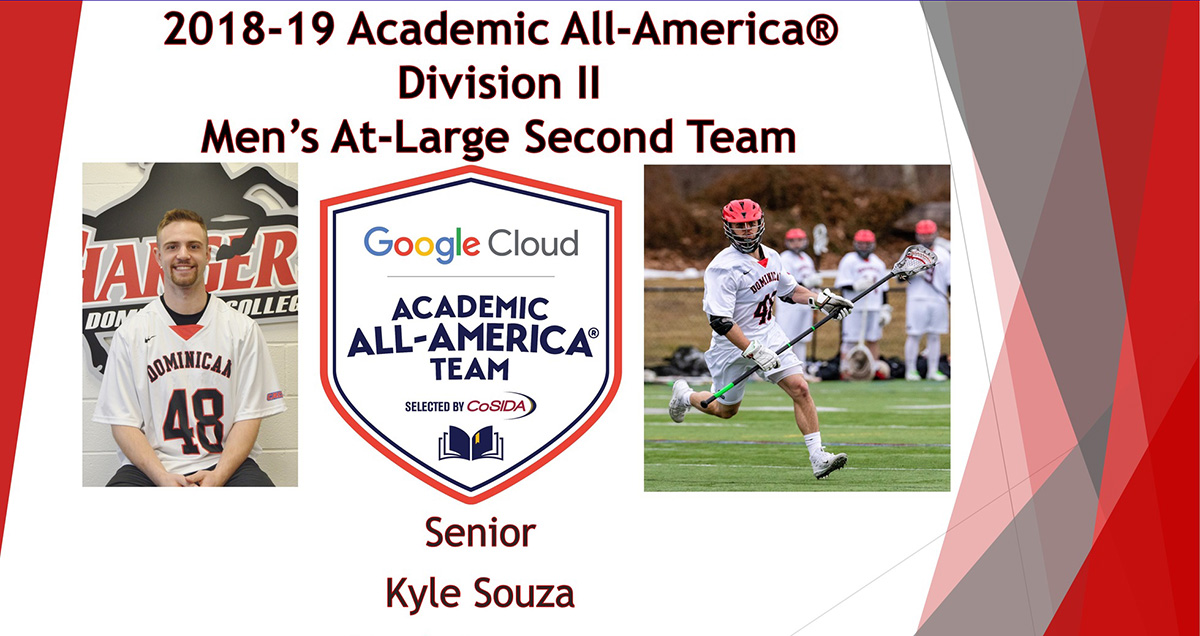 Dominican's Kyle Souza Named Second-Team Google Cloud/CoSIDA Academic All-American