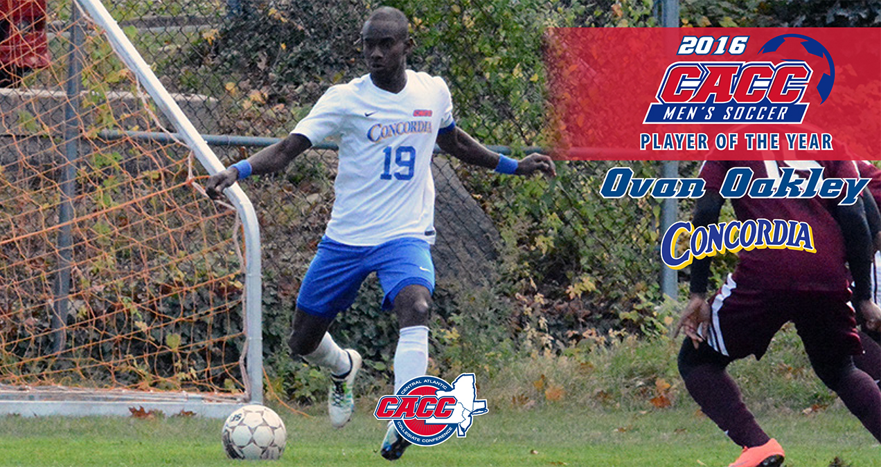 Concordia's Ovan Oakley Earns Second Career Men's Soccer Player-of-the-Year Award