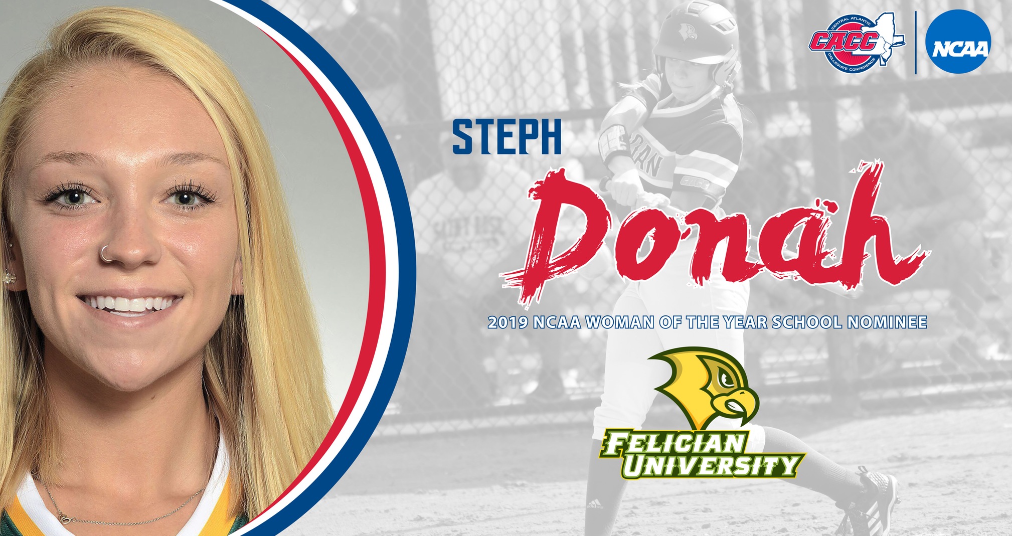 NCAA WOMAN OF THE YEAR NOMINEE: Steph Donah (Felician University)