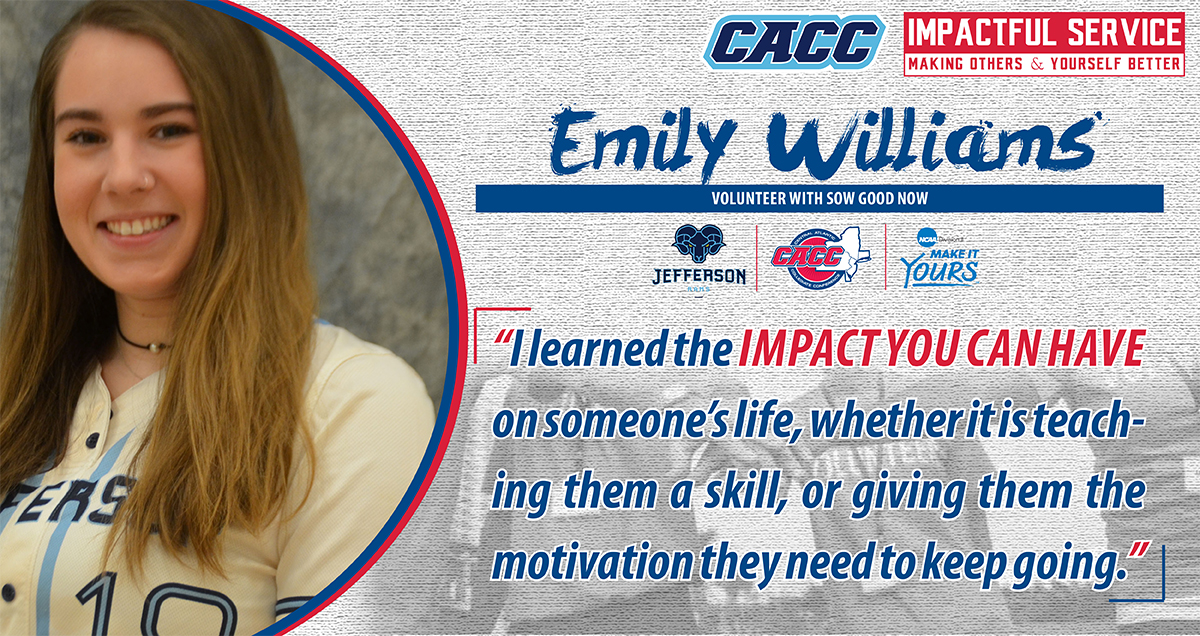 IMPACTFUL SERVICE ... MAKING OTHERS & YOURSELF BETTER: Jefferson's Emily Williams