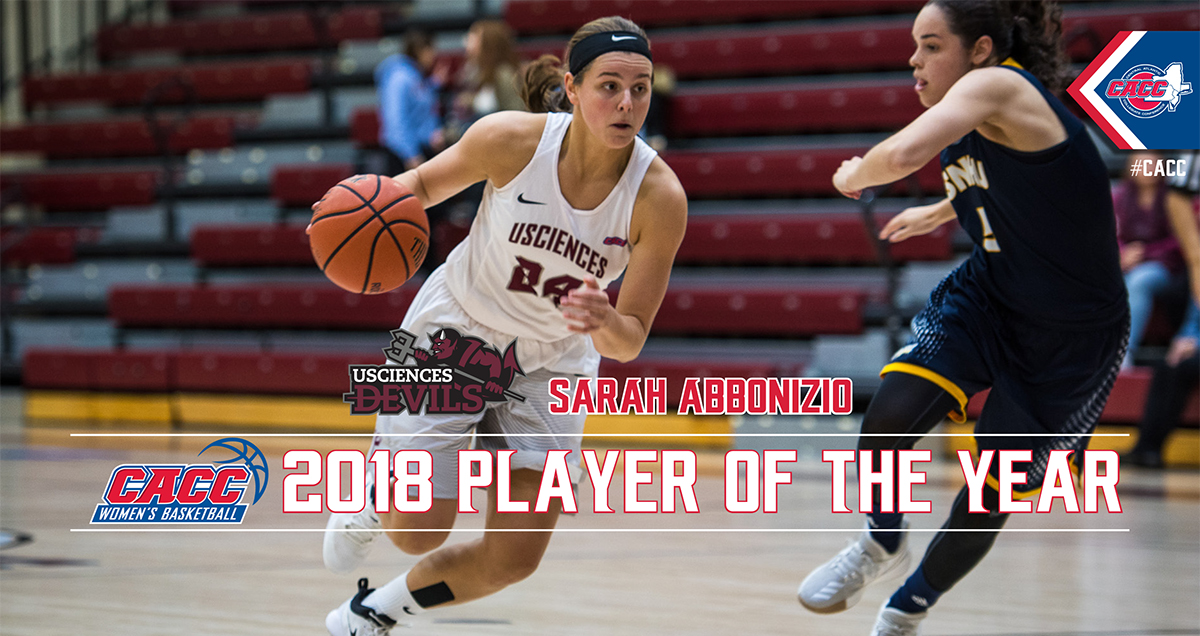 USciences Sarah Abbonizio Named 2017-18 CACC WBB Player of the Year; All-CACC Teams Released
