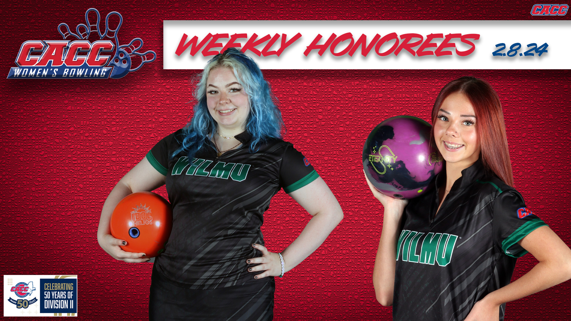 CACC Women's Bowling Weekly Honorees (2-8-24)