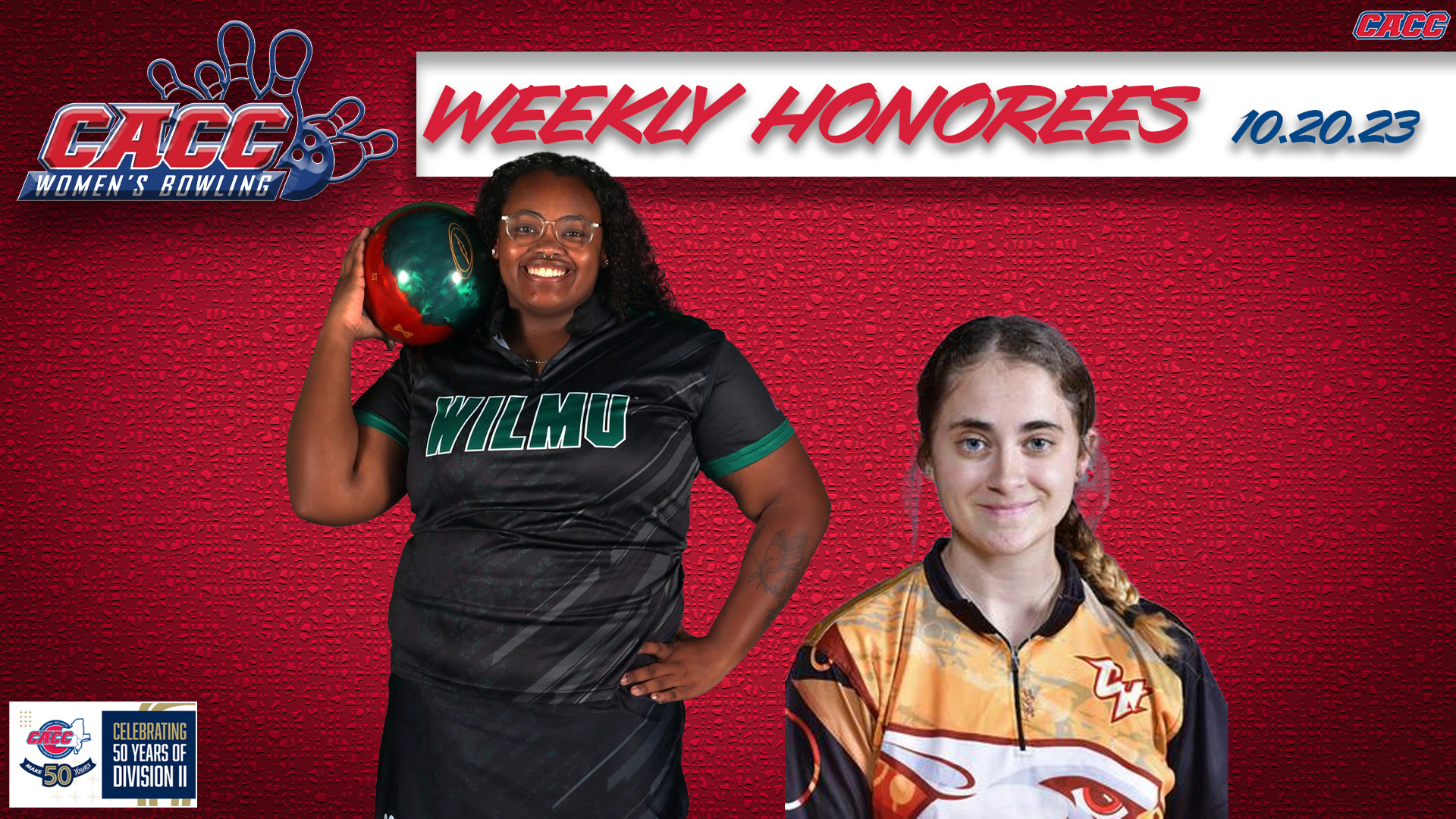 CACC Women's Bowling Weekly Honorees (10-20-23)