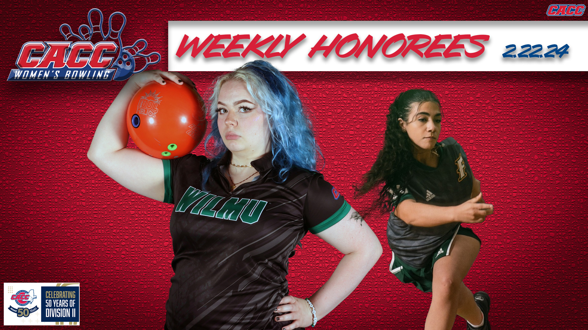 CACC Women's Bowling Weekly Honorees (2-22-24)