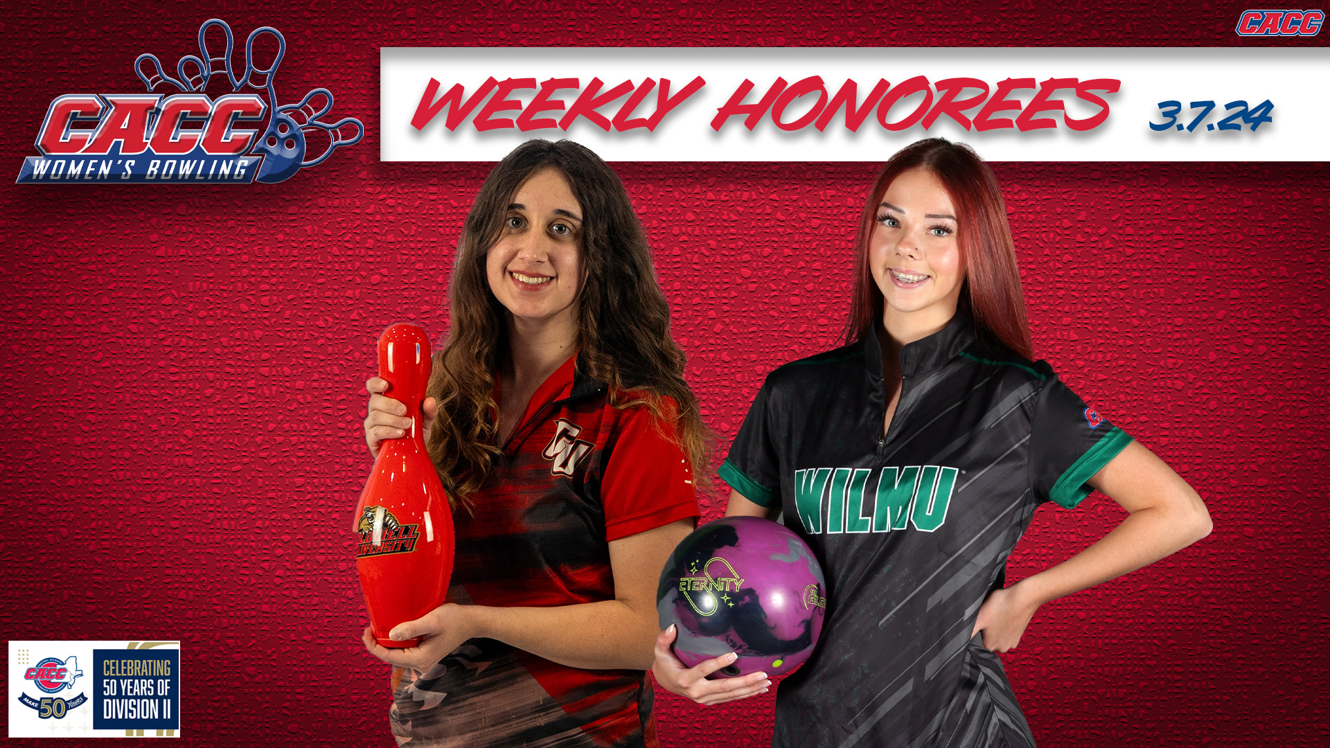 CACC Women's Bowling Weekly Awards (3-7-24)