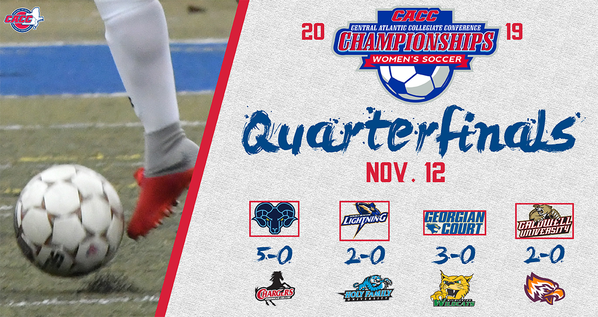 Top-Four Seeds Advance to Semis of 2019 CACC Women's Soccer Championship with Quarterfinal Wins on Tuesday