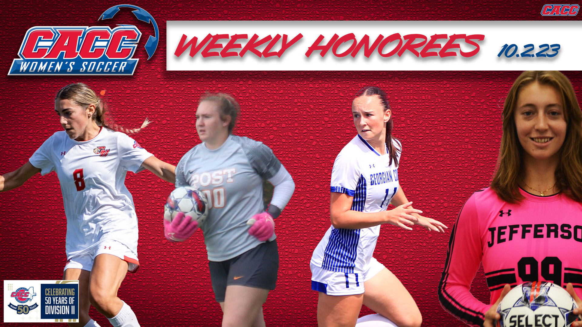 CACC Women's Soccer Weekly Honorees (10-2-23)