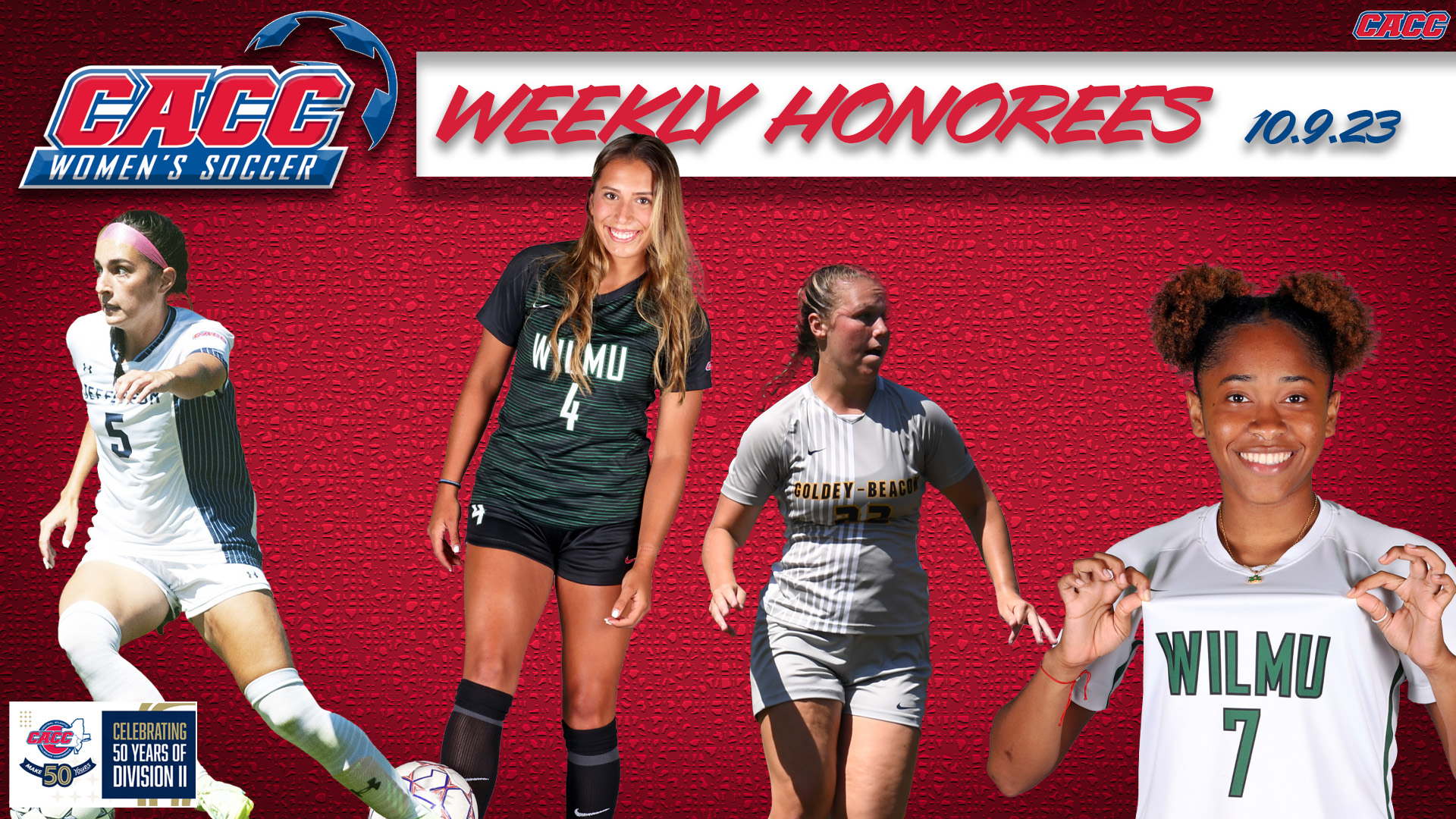 CACC Women's Soccer Weekly Honorees (10-9-23)