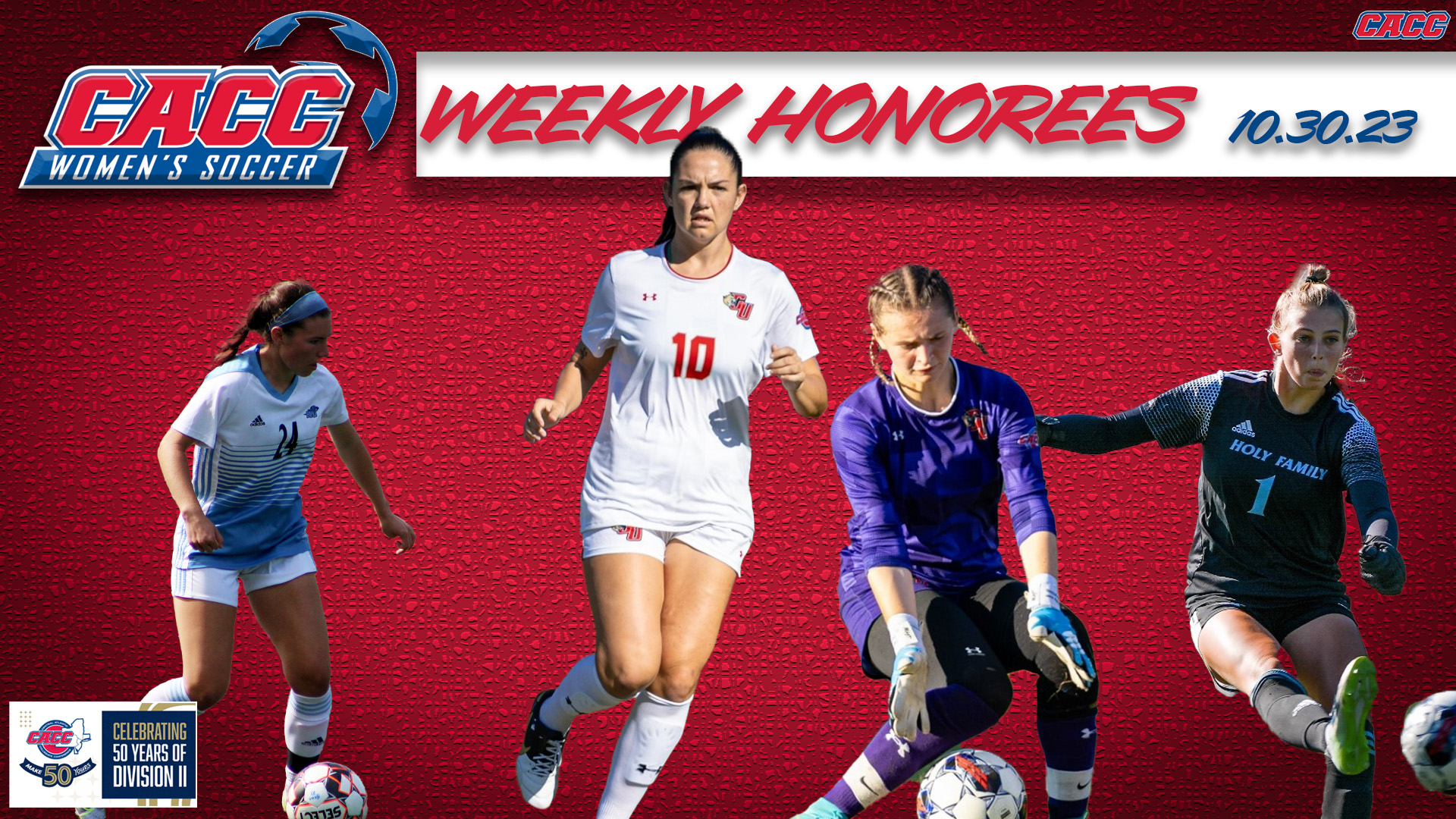 CACC Women's Soccer Weekly Honorees (10-30-23)