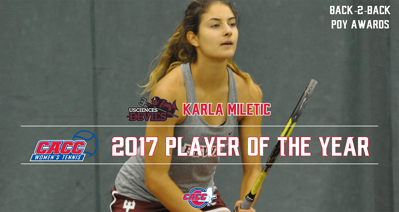 USciences Karla Miletic Named CACC WTEN Player of the Year for Second Time in a Row