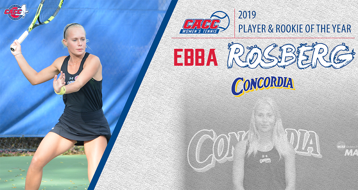 Concordia's Ebba Rosberg Named 2019 CACC Women's Tennis Player & Rookie of the Year; All-League Teams Announced