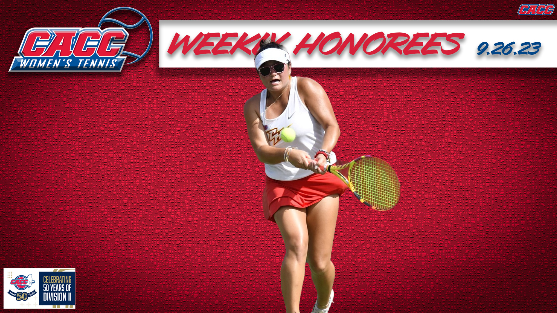 CACC Women's Tennis Weekly Honorees (9-26-23)