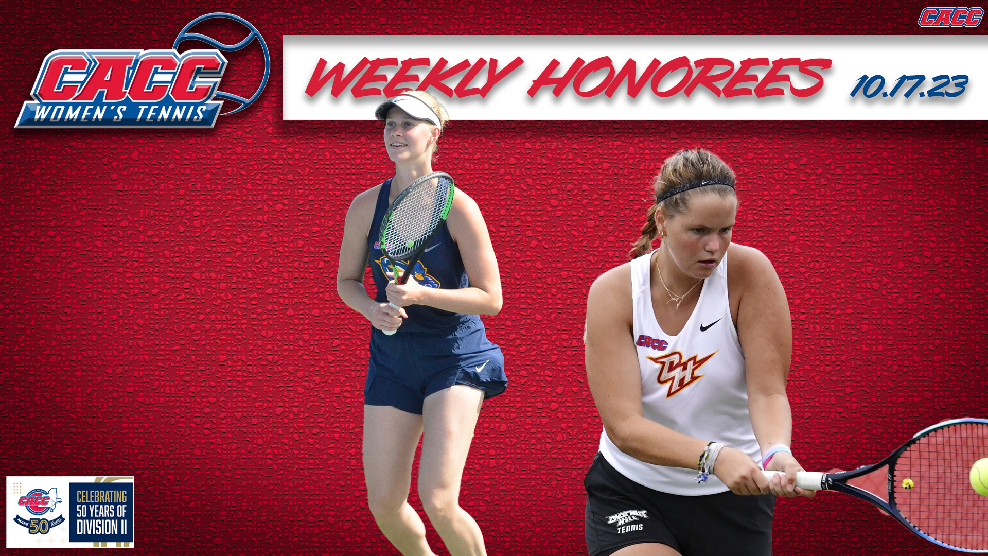 CACC Women's Tennis Weekly Honorees (10-17-23)