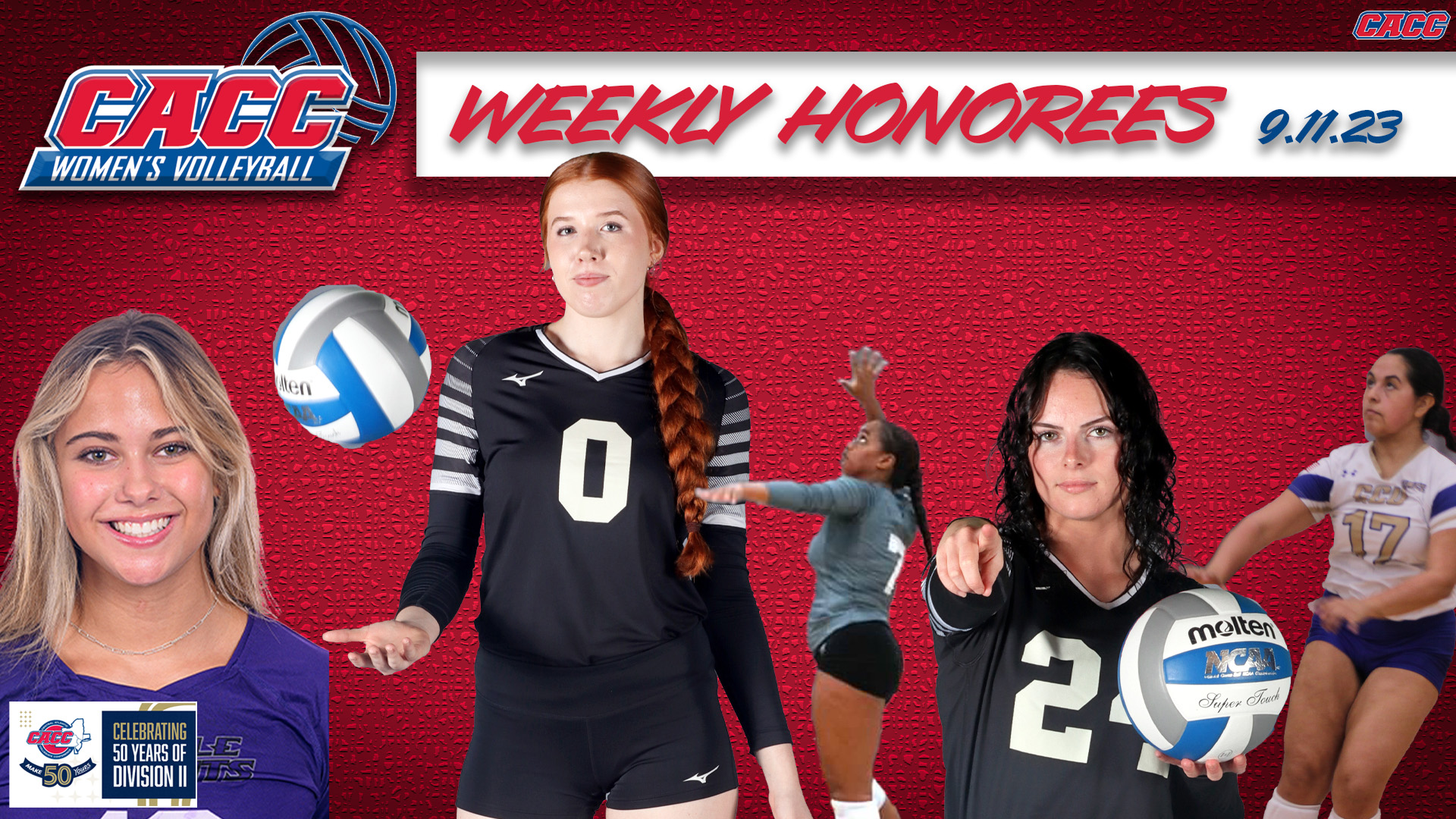 CACC Women's Volleyball Weekly Honorees (9-11-23)