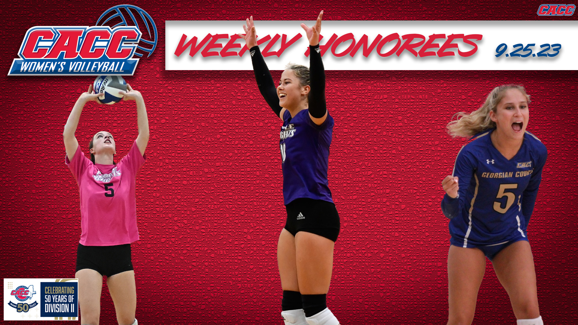 CACC Women's Volleyball Weekly Honorees (9-25-23)