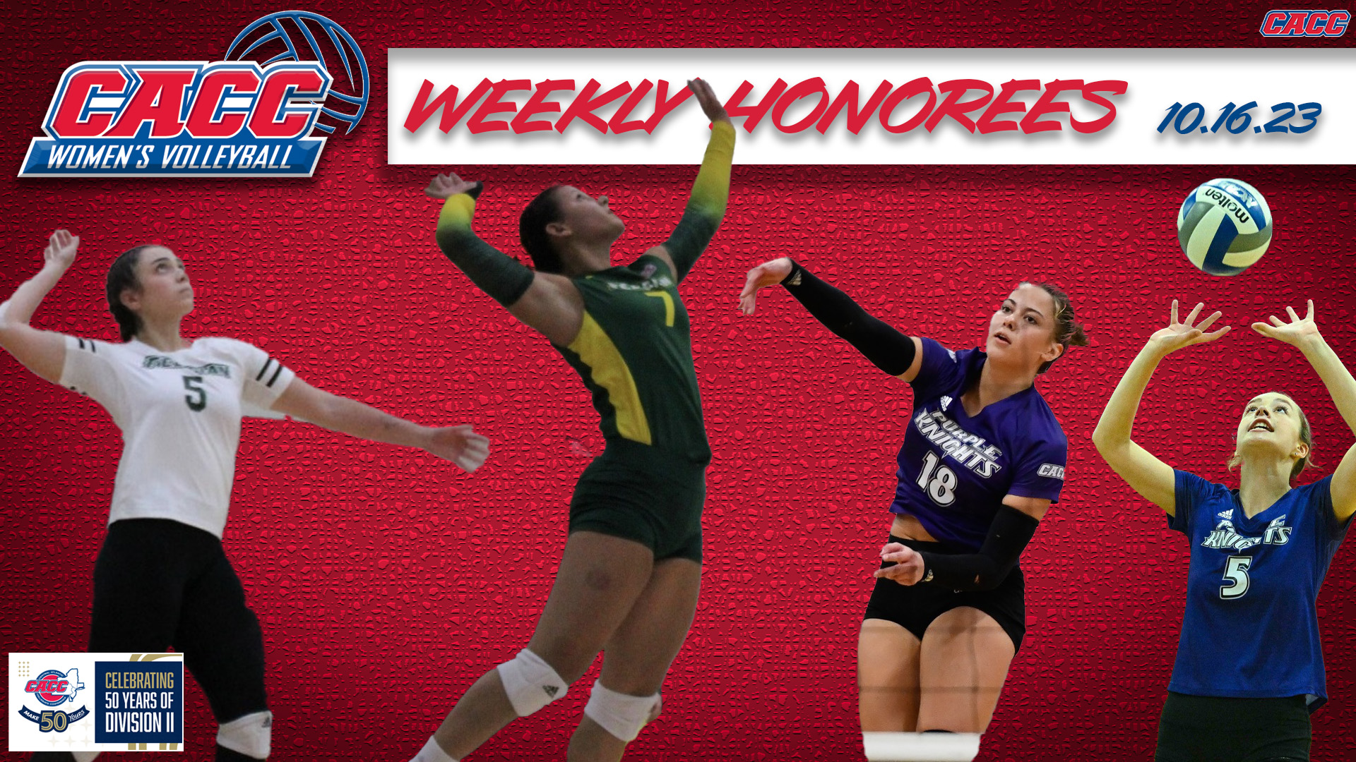 CACC Women's Volleyball Weekly Honorees (10-16-23)