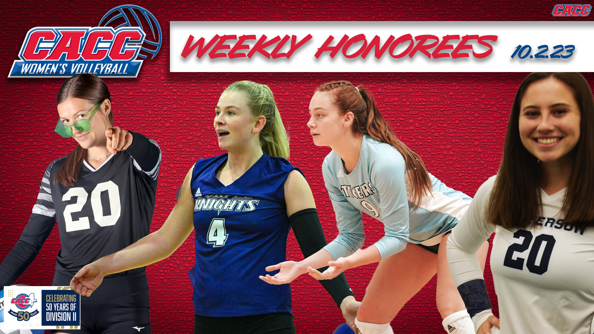 CACC Women's Volleyball Weekly Honorees (10-2-23)
