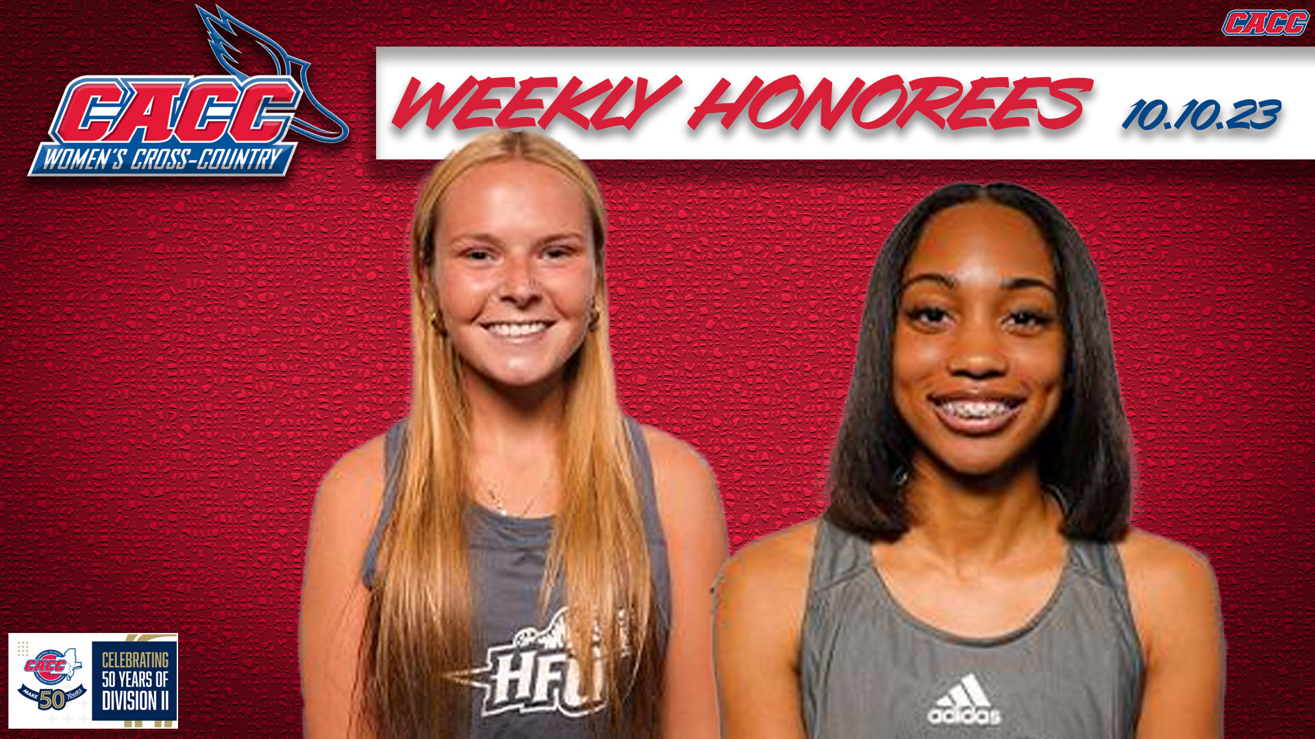 CACC Women's Cross Country Weekly Honorees (10-10-23)