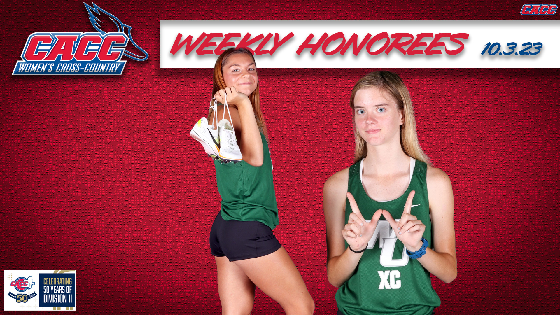 CACC Women's Cross Country Weekly Honorees (10-3-23)