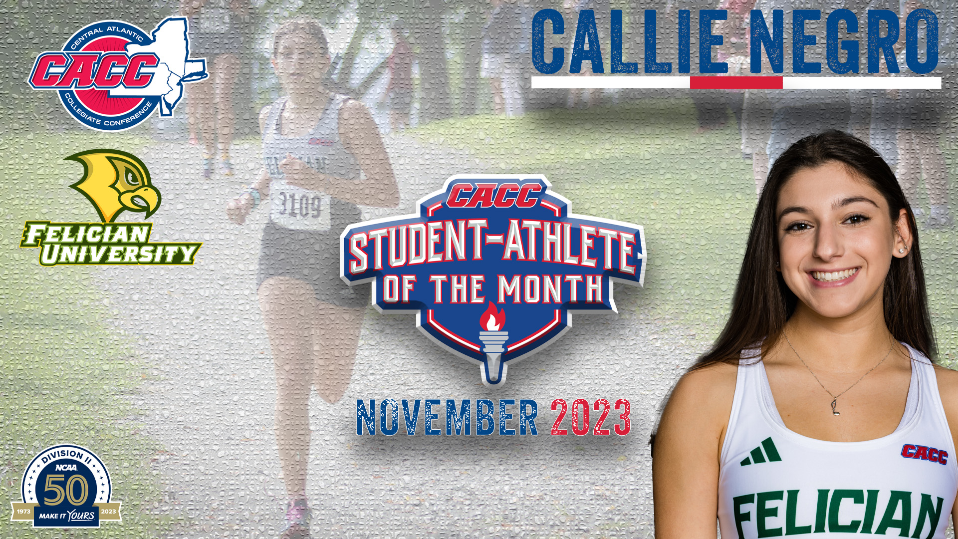 Felician's Callie Negro Named CACC November S-A of the Month